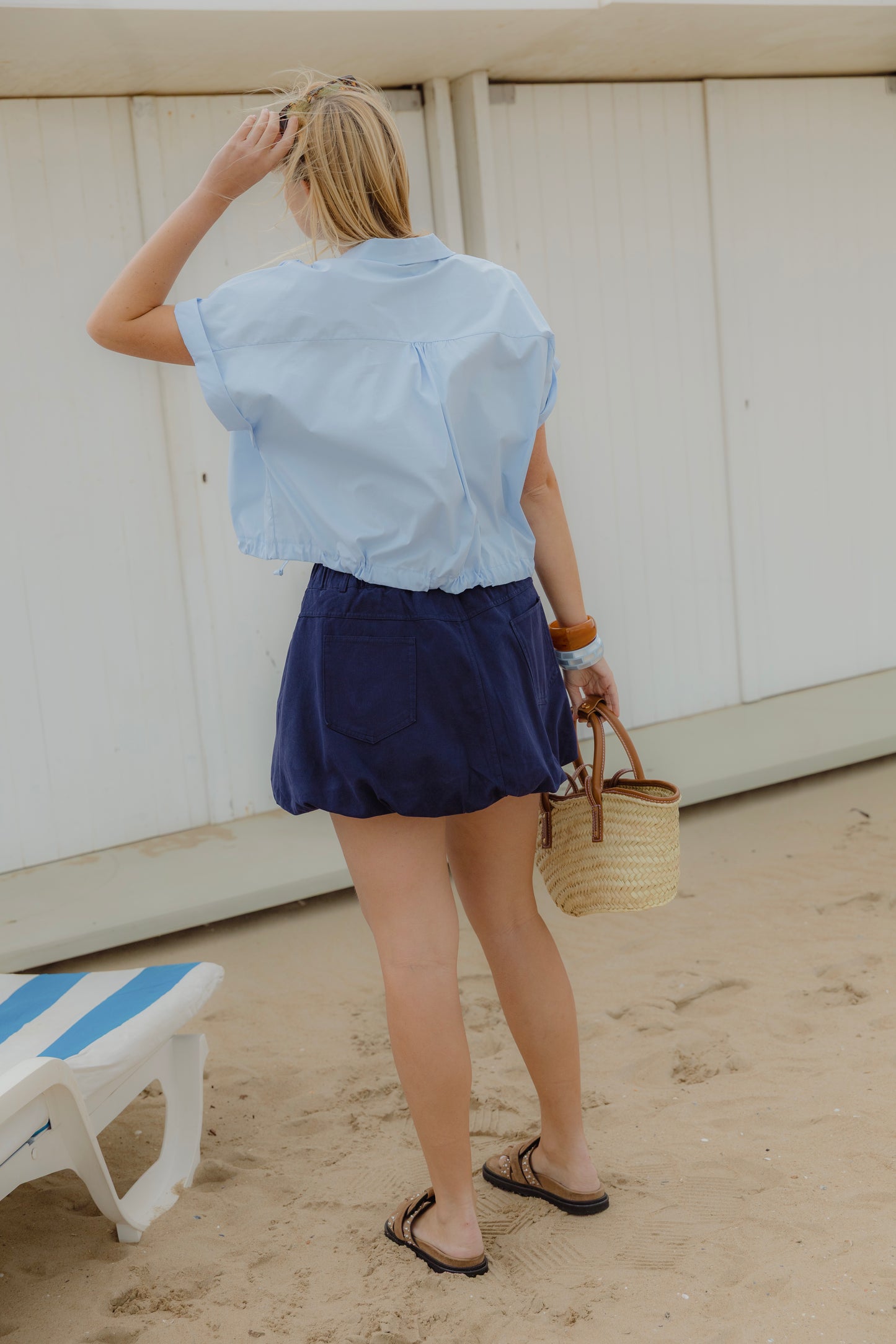 BALLOON SKIRT NAVY