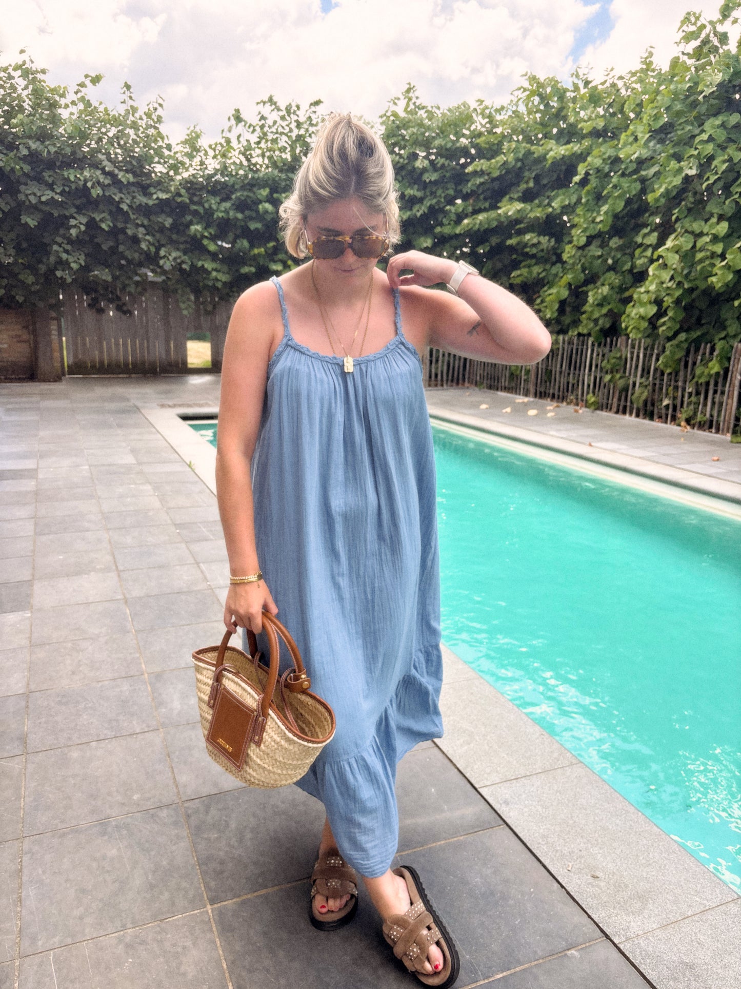 ODILE DRESS BLUE