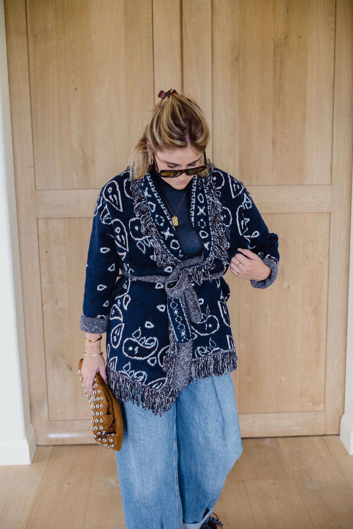 CASHMERE HIGH NECK SECOND SKIN NAVY