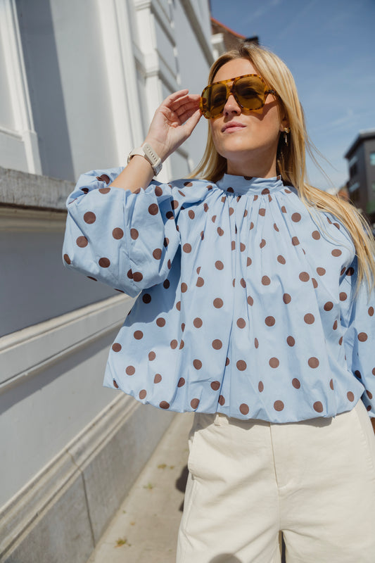 POLKA DOT BLOUSE