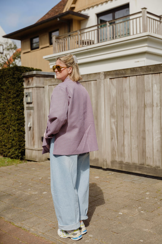 ALIX BLAZER VICHY PINK/BLUE