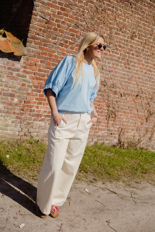 FREYA BLOUSE SKY BLUE