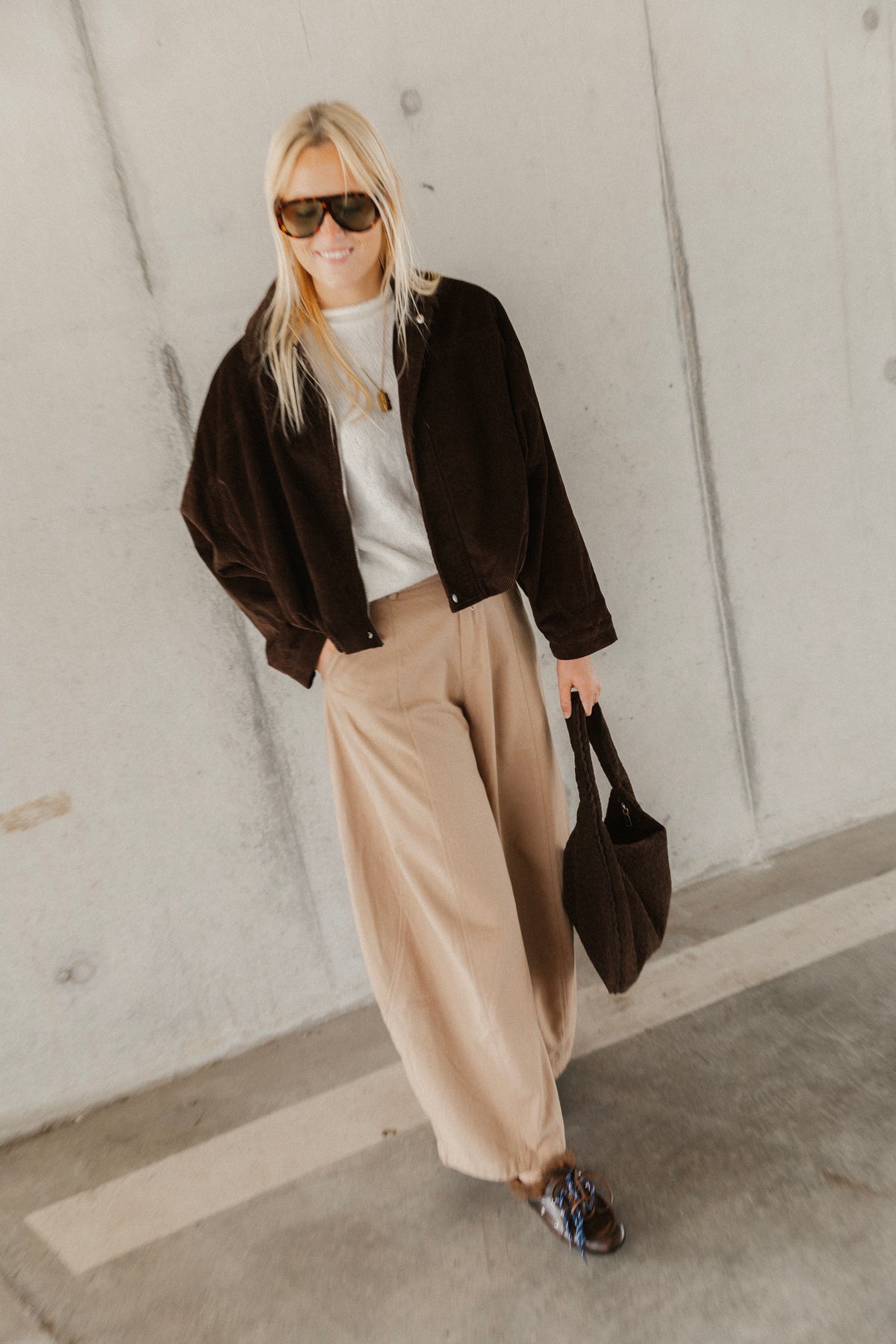 CORDUROY BOMBER CHOCO