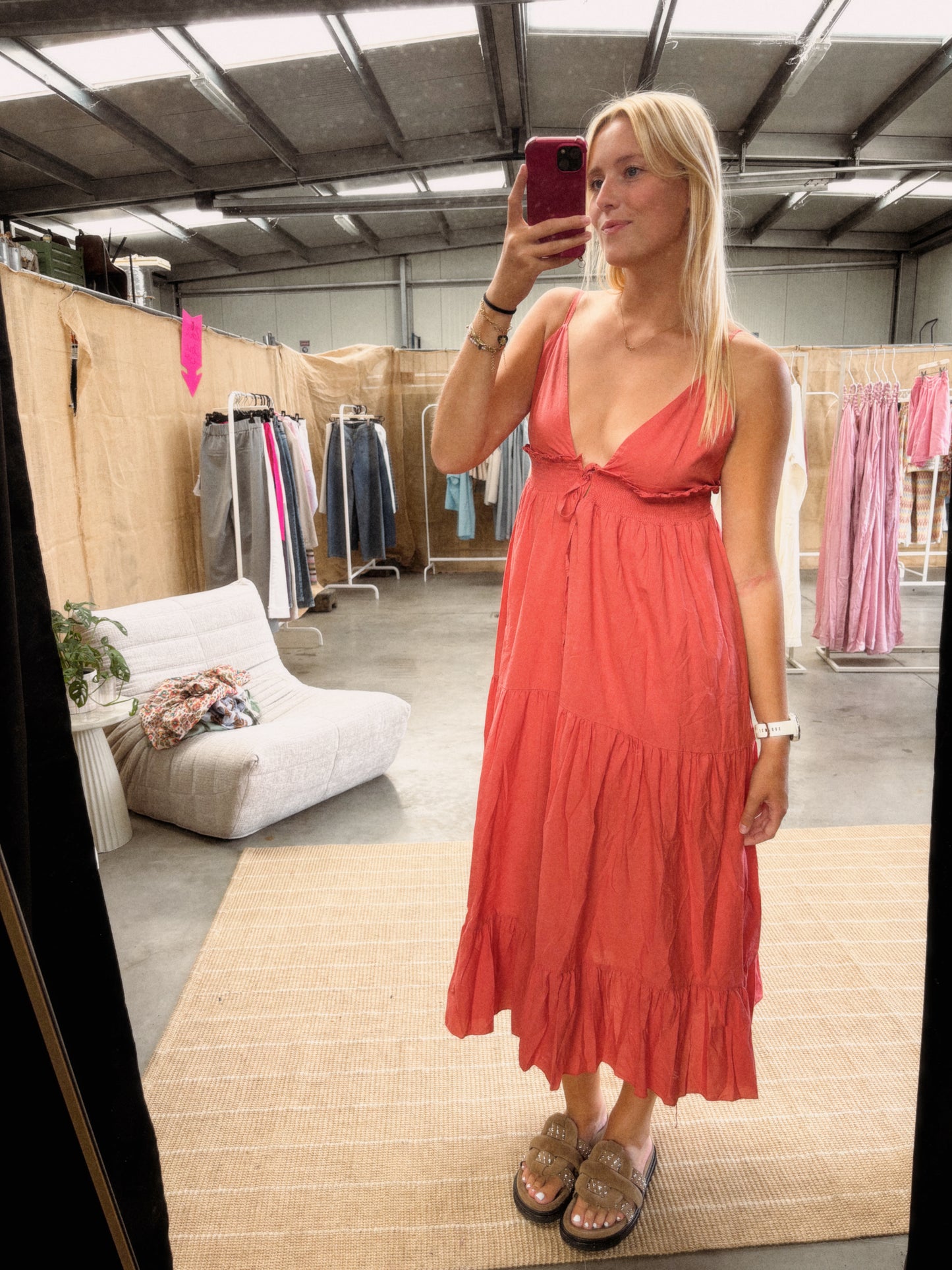 ROMANTIC DRESS CORAL