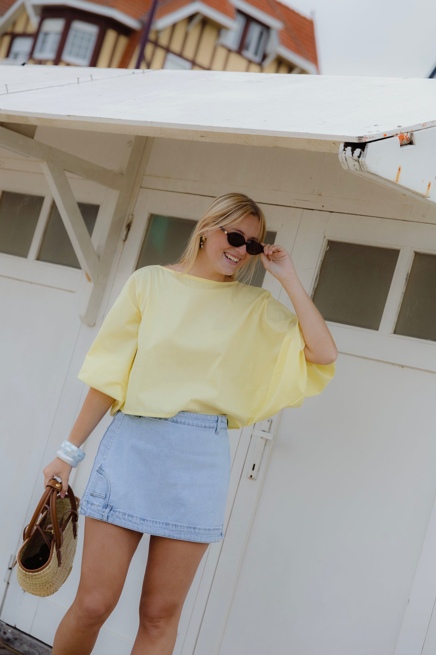 JUNE BLOUSE BUTTER YELLOW