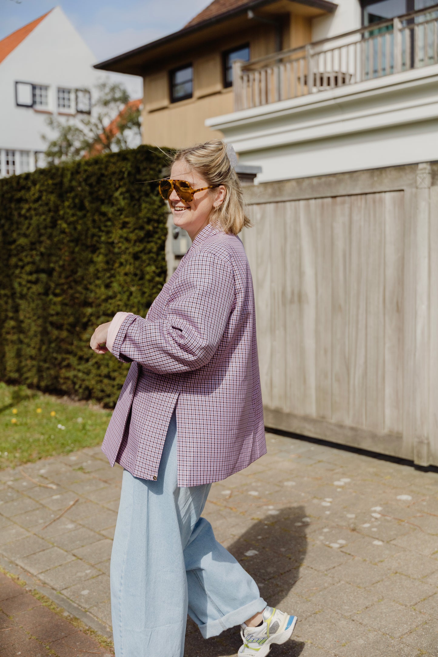 ALIX BLAZER VICHY PINK/BLUE