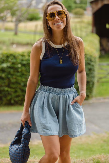 TANKTOP NAVY/WHITE