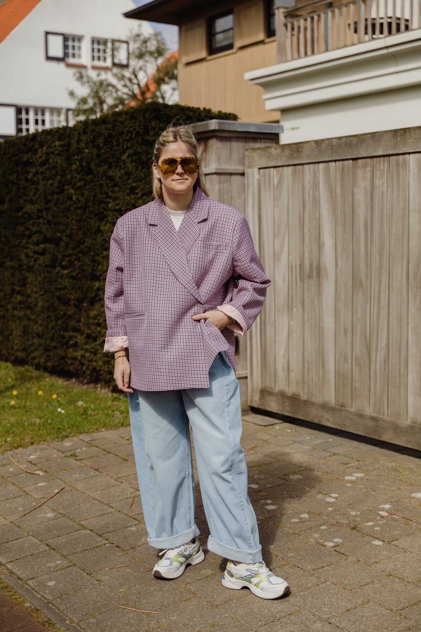 ALIX BLAZER VICHY PINK/BLUE