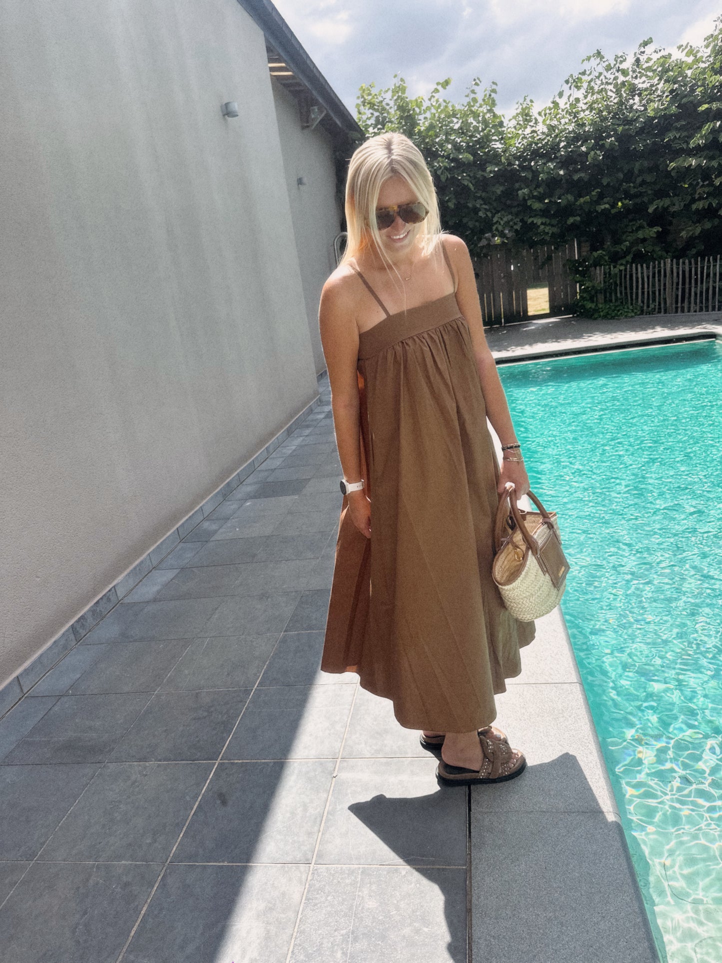 CAMEL LONG DRESS