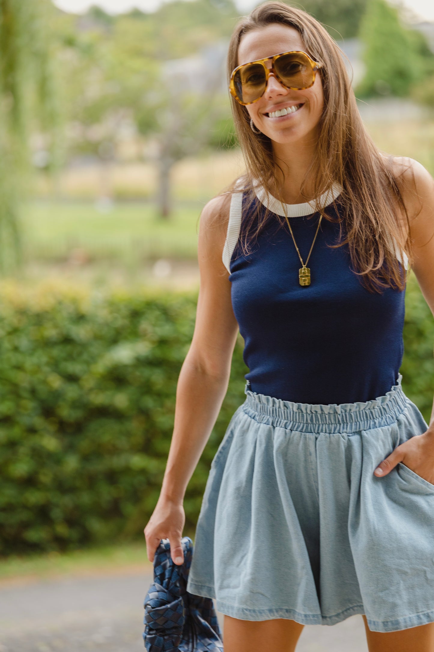 TANKTOP NAVY/WHITE