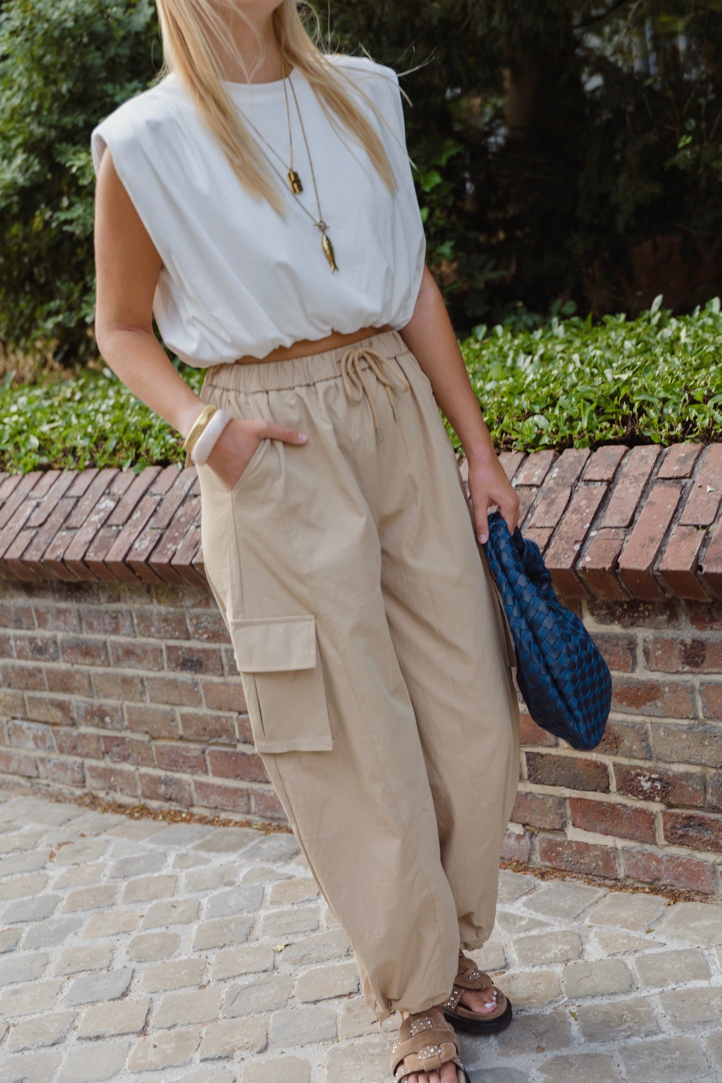 MARGOT CARGO TROUSERS BEIGE - PRE-ORDER