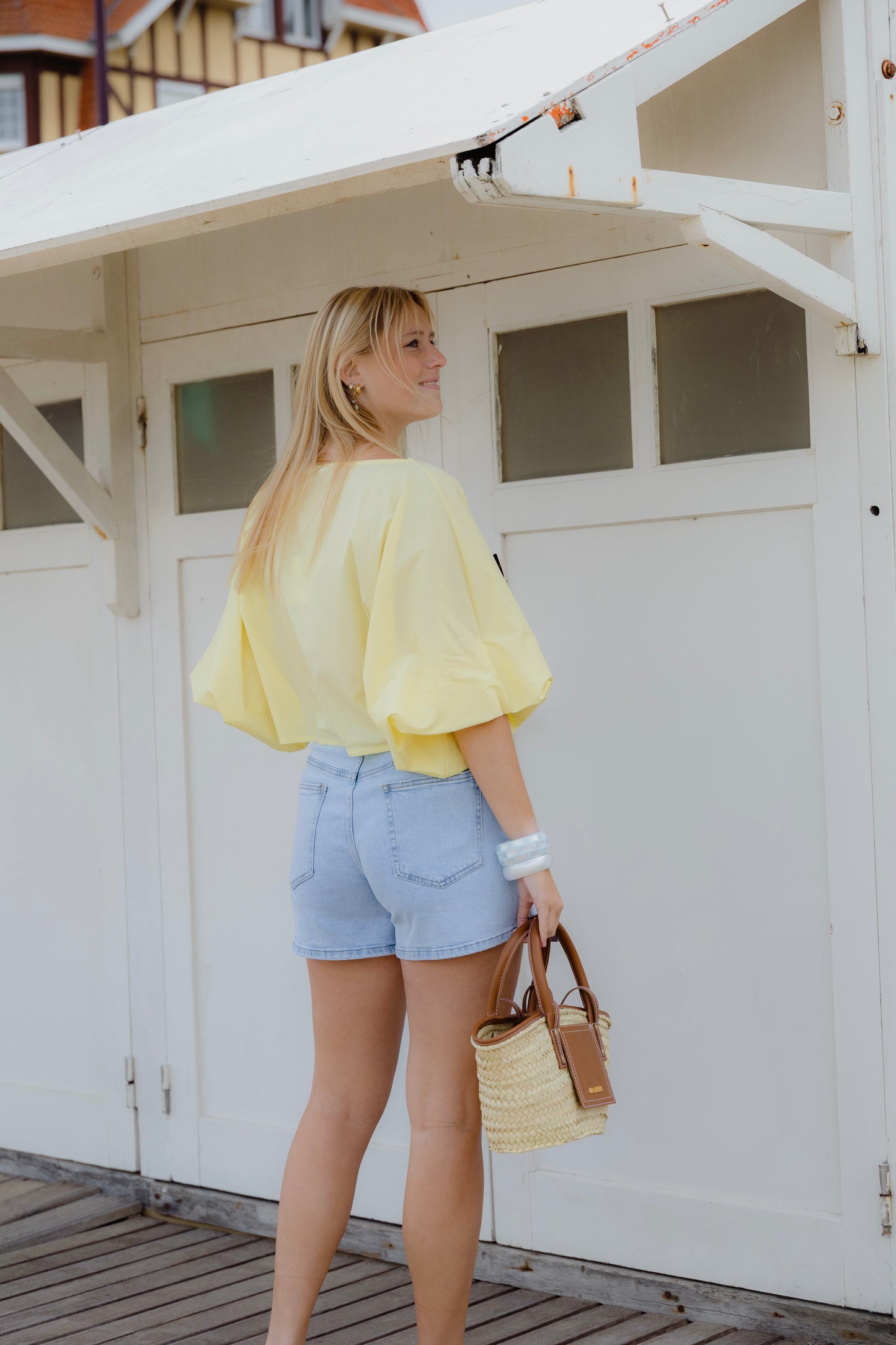 JUNE BLOUSE BUTTER YELLOW