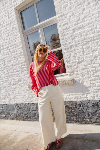 OLIVER TROUSERS ECRU