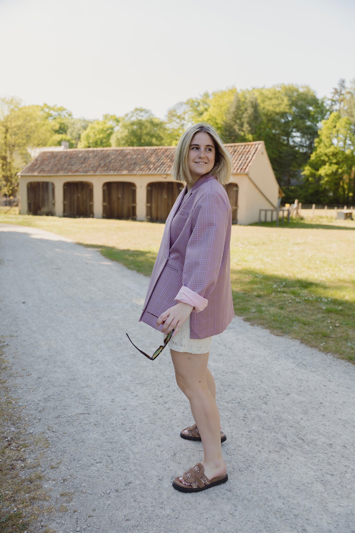 ALIX BLAZER VICHY PINK