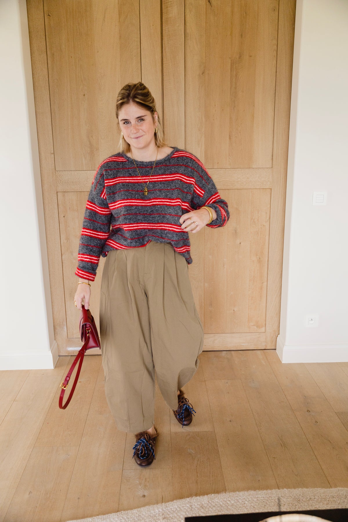 ELLE COTTON TROUSERS KAKI