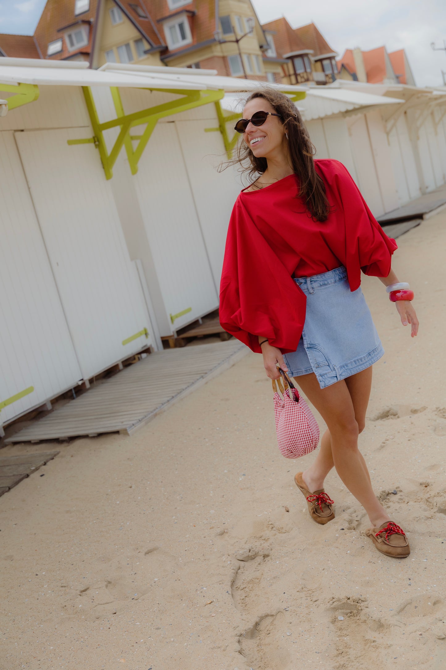 JUNE BLOUSE RED