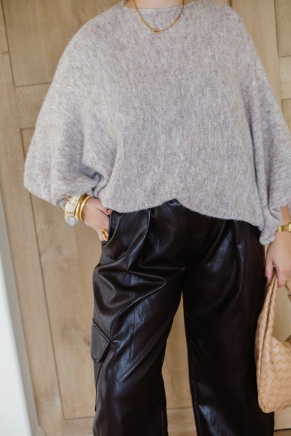 ELLIS KNIT TAUPE