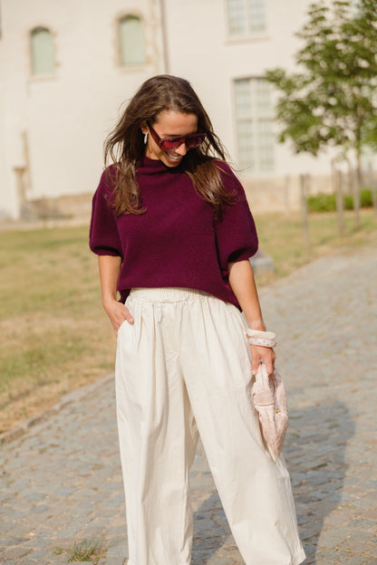 AUBERGINE KNIT
