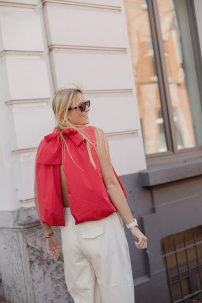 OPEN BACK TOP RED