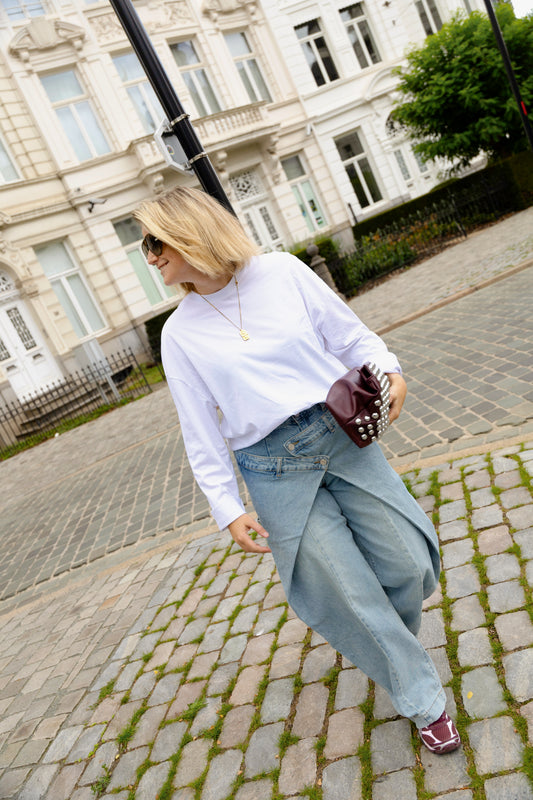 CHARLIE OVERSIZED LONGSLEEVE WHITE