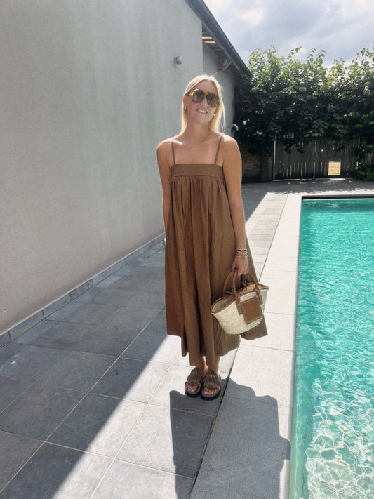 CAMEL LONG DRESS