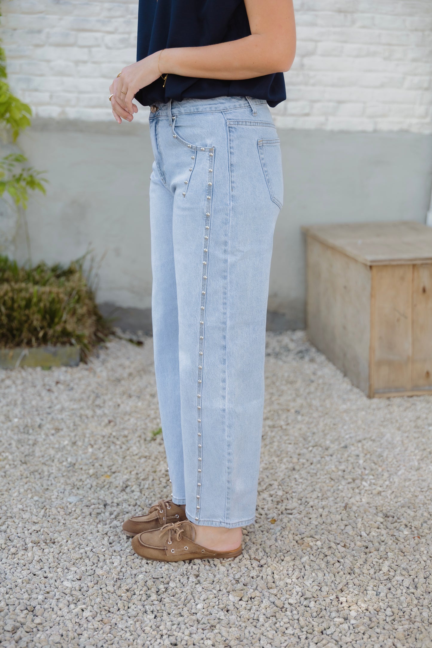 STUD BALLOON JEANS