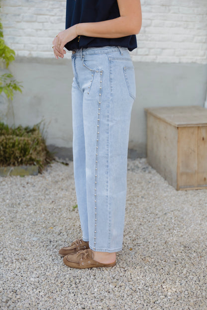 STUD BALLOON JEANS