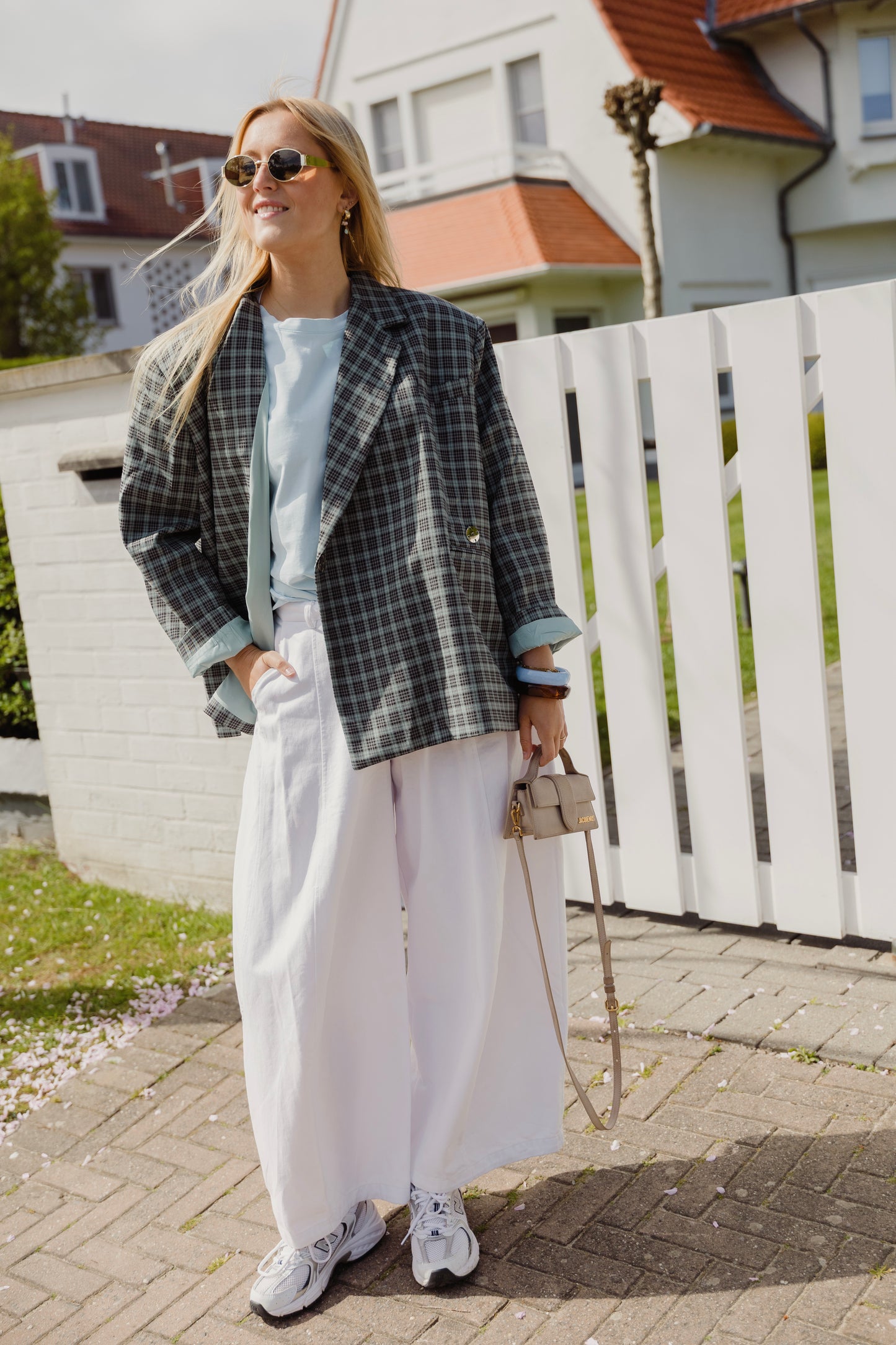 ALIX BLAZER CHECKERED BLUE