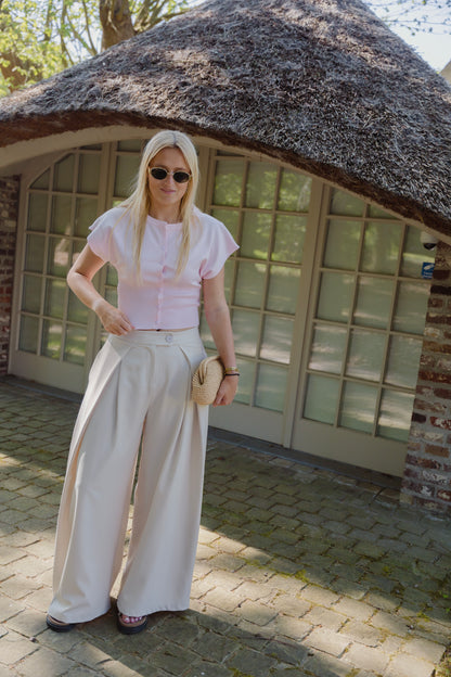 ELLE TROUSERS ECRU