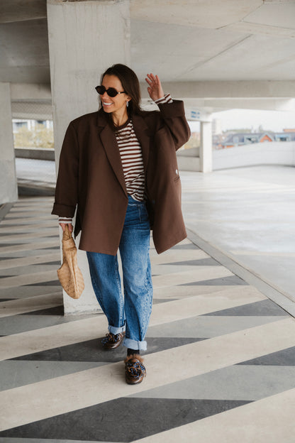 STRIPED LONGSLEEVE BROWN