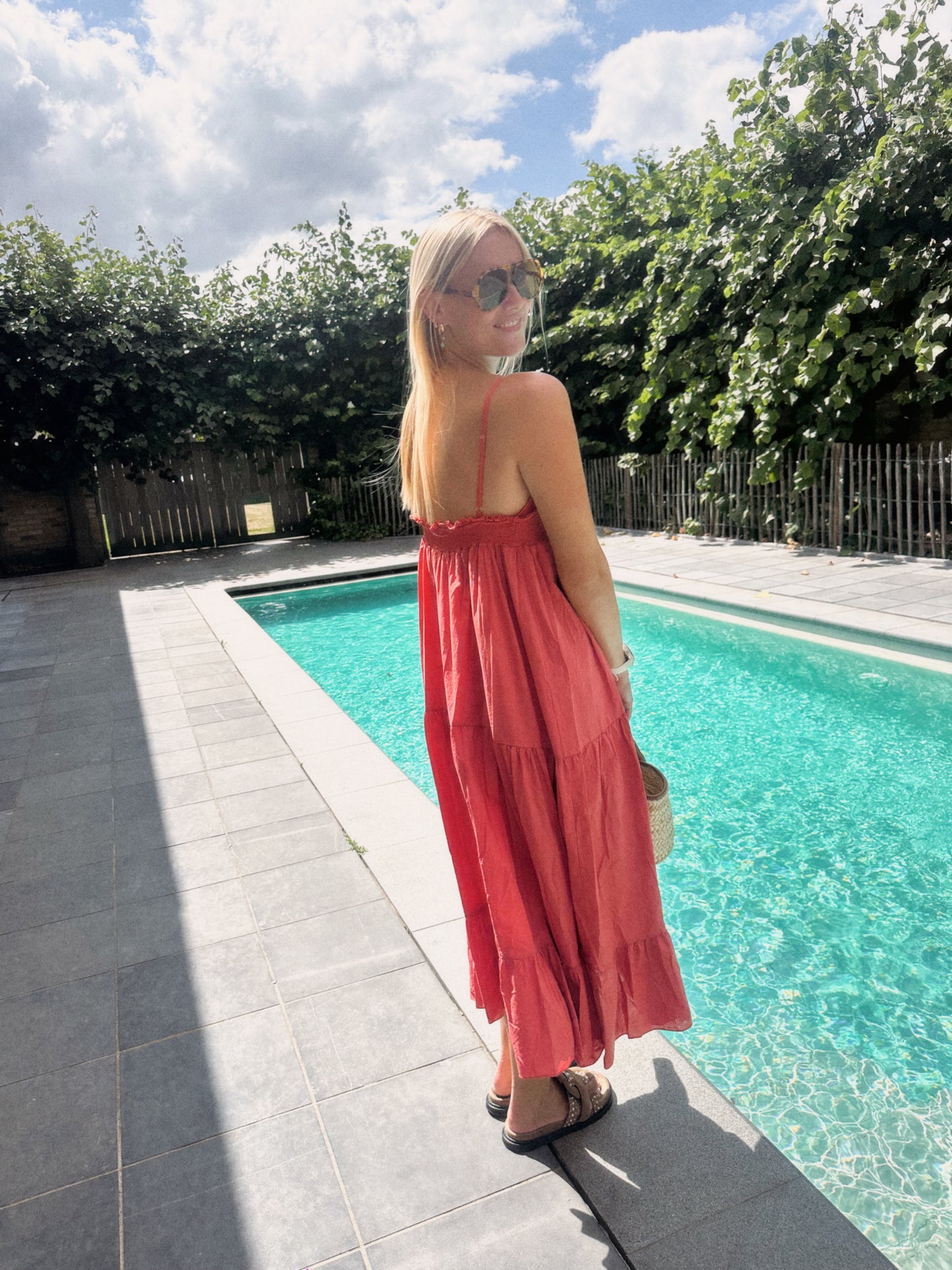 ROMANTIC DRESS CORAL