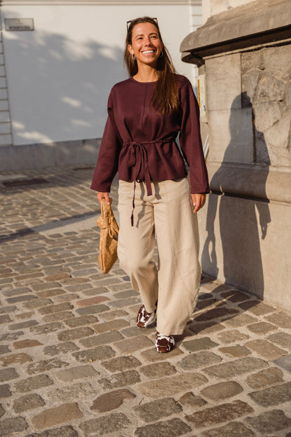 BALLOON TROUSERS BEIGE