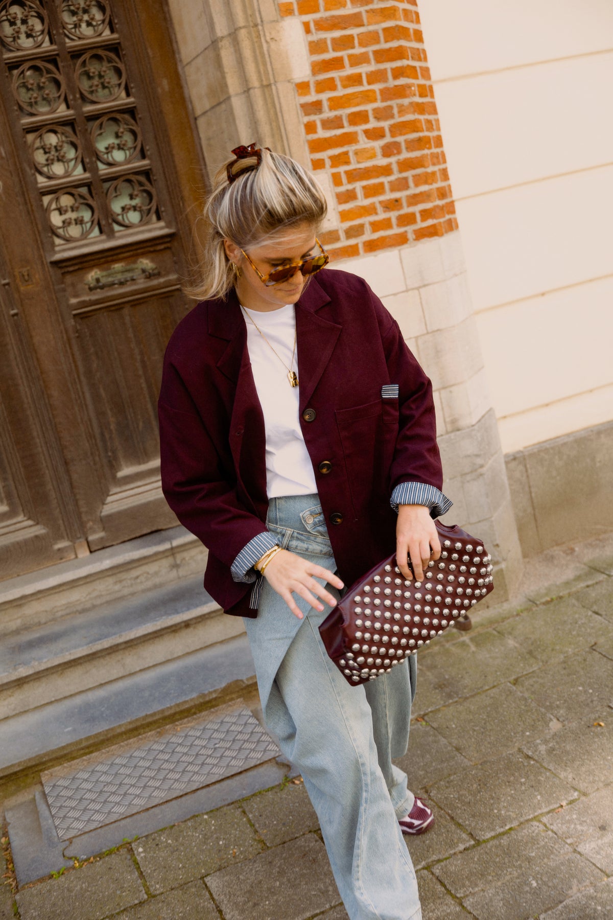 TESS BLAZER BORDEAUX