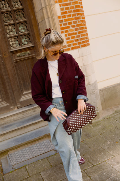 TESS BLAZER BORDEAUX