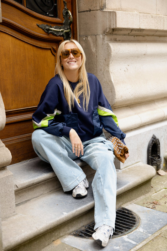 NEON SWEATER NAVY