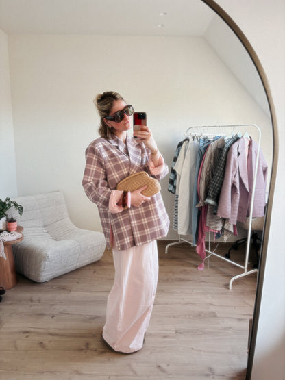ALIX BLAZER CHECKERED PINK