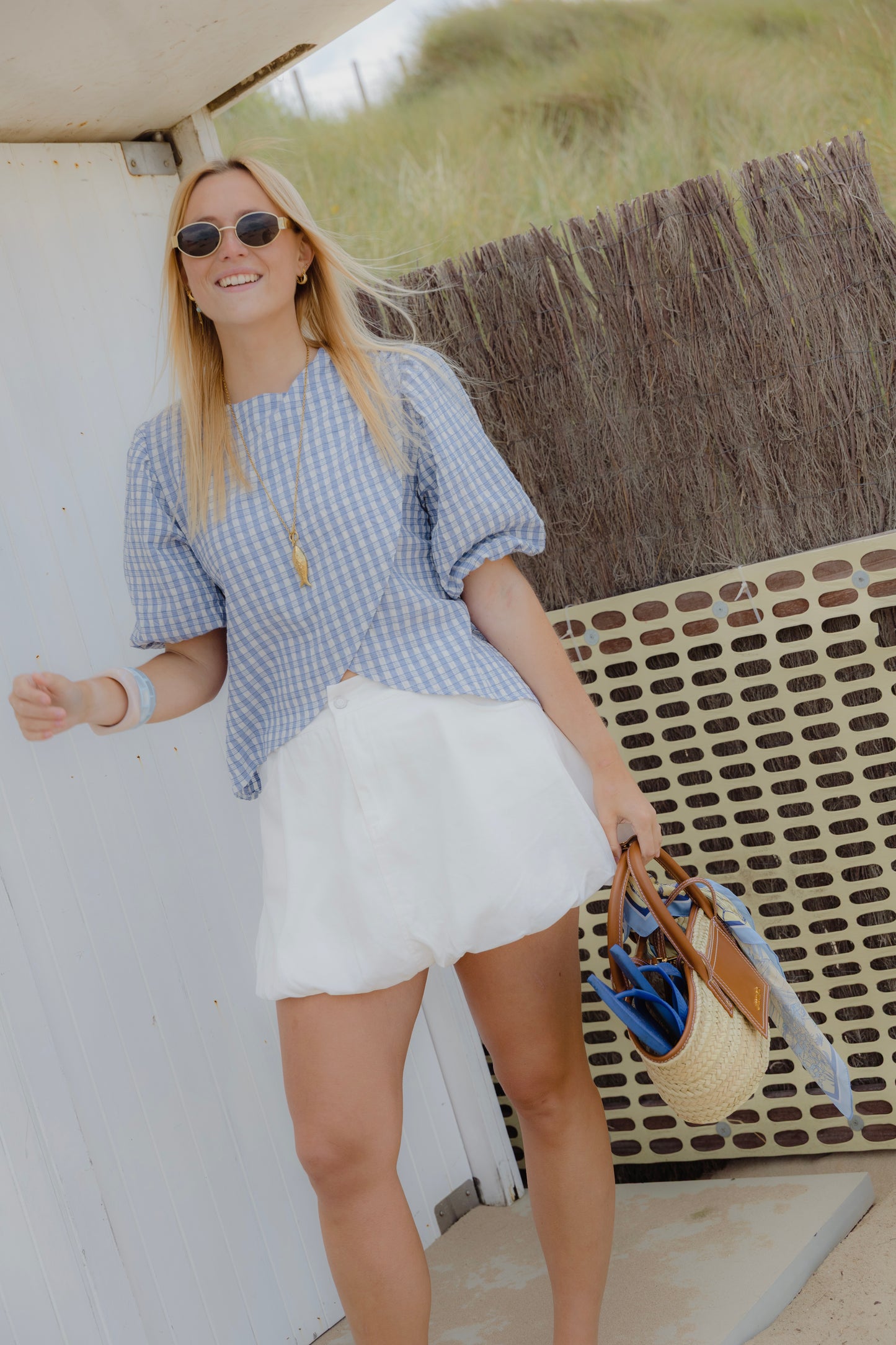 BALLOON SKIRT WHITE