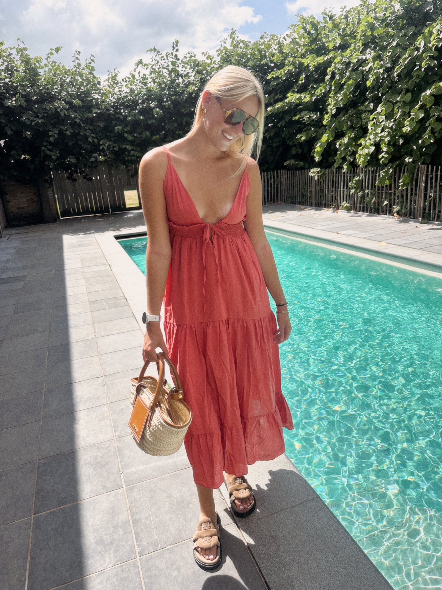 ROMANTIC DRESS CORAL
