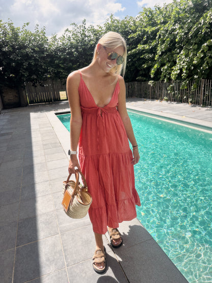 ROMANTIC DRESS CORAL