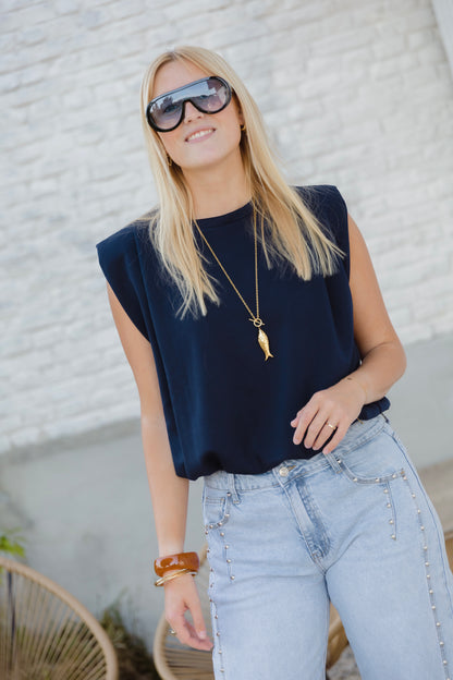 LYNN T-SHIRT NAVY