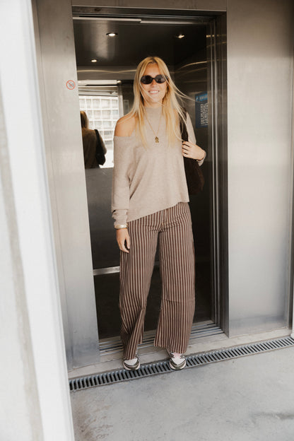 TWO-PIECE KNIT TAUPE