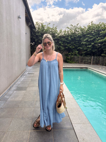 ODILE DRESS BLUE