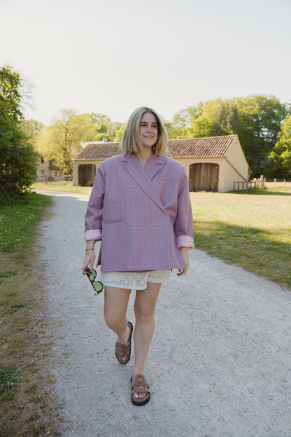 ALIX BLAZER VICHY PINK