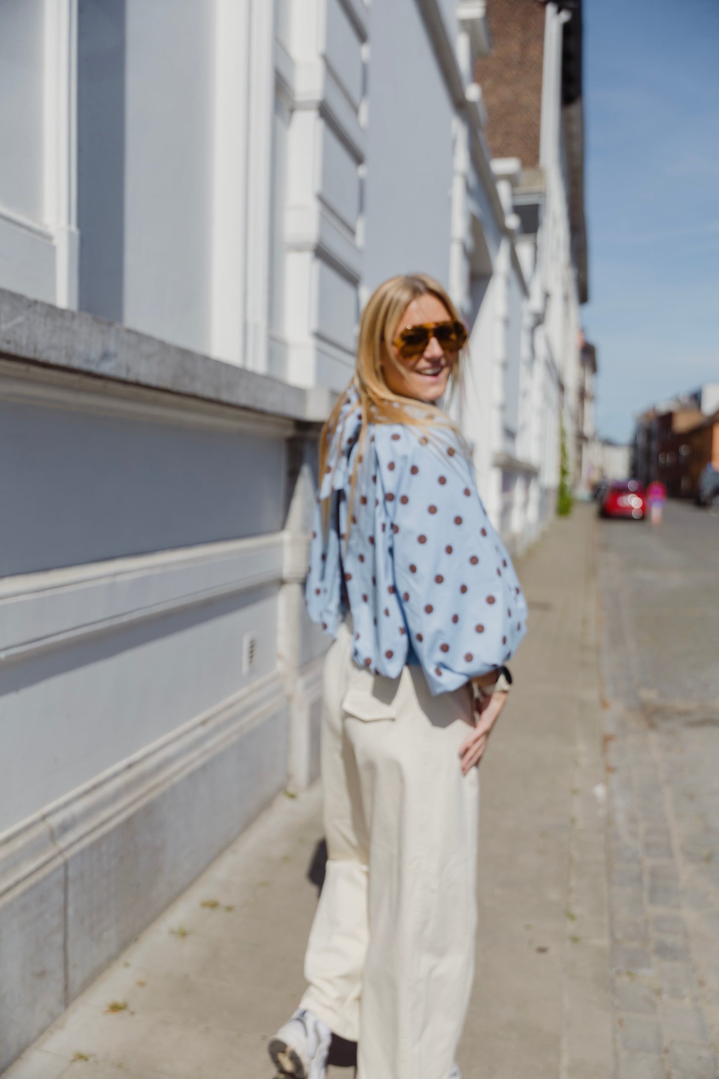 POLKA DOT BLOUSE