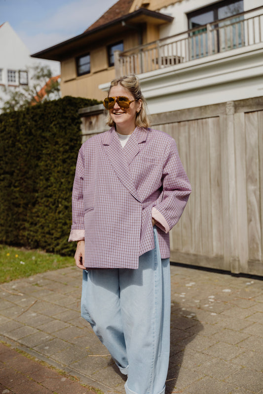 ALIX BLAZER VICHY PINK/BLUE