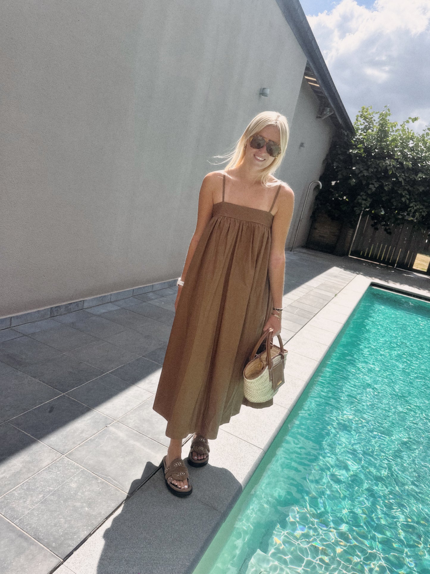 CAMEL LONG DRESS