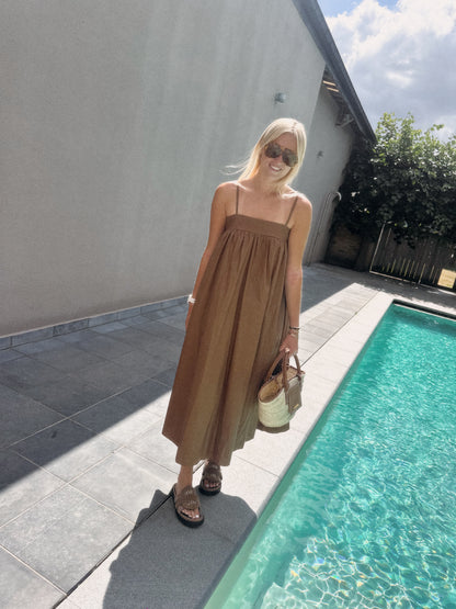 CAMEL LONG DRESS