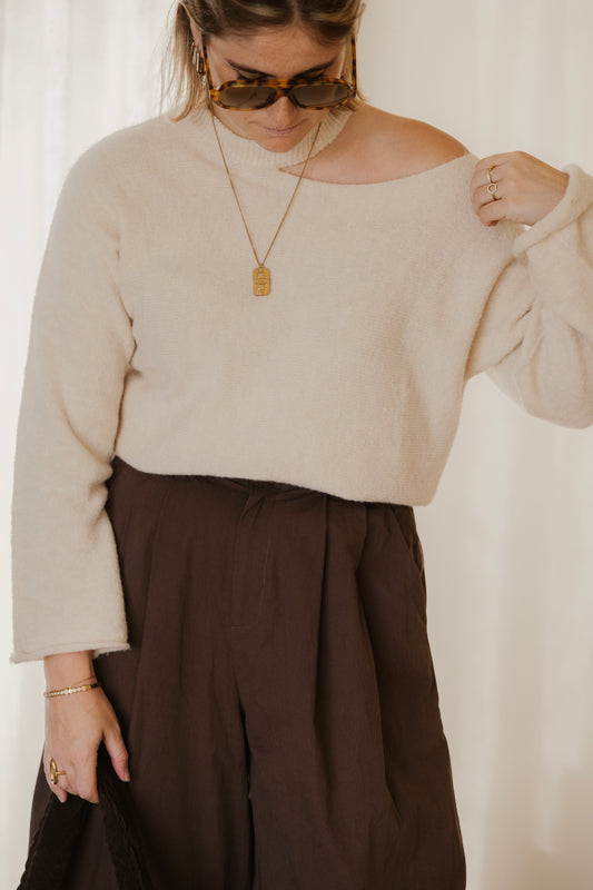 AVA KNIT ECRU
