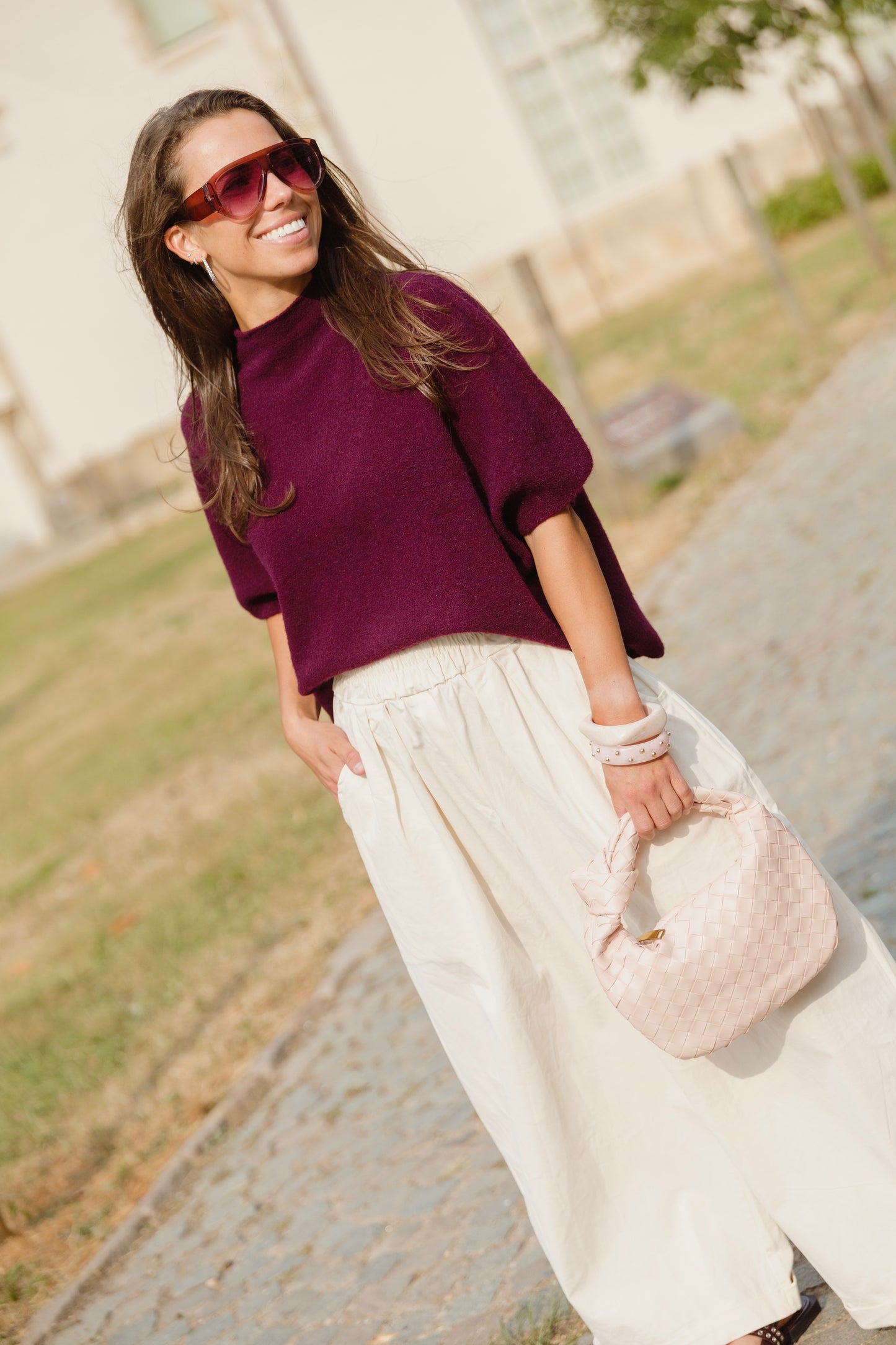 AUBERGINE KNIT