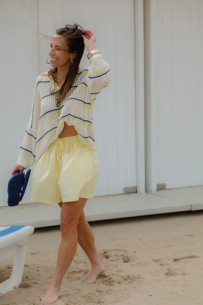 LEVI COTTON SHORT BUTTER YELLOW